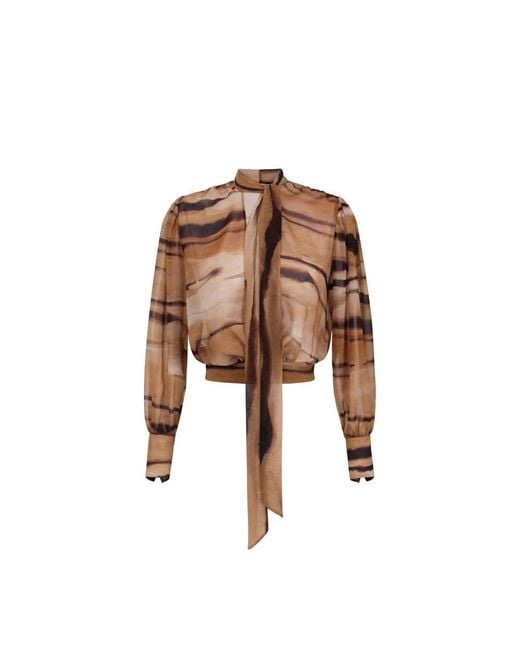 Elisabetta Franchi Brown Blouses