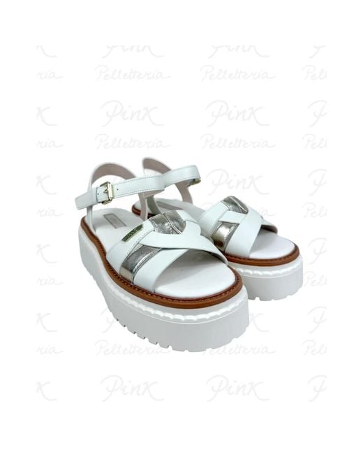 Liu Jo White Flat Sandals