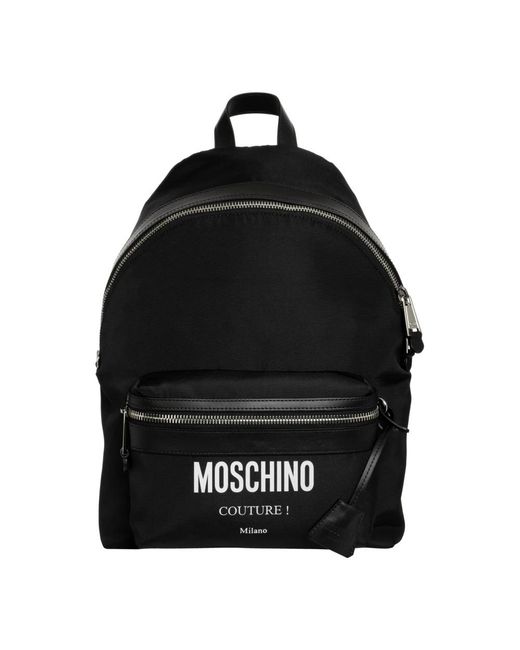 Moschino Black Backpacks for men