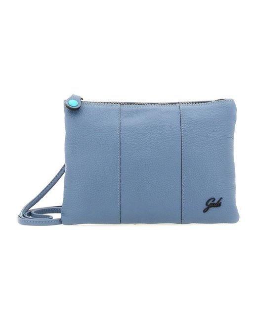 Gabs Blue Schwarze Leder-Schultertasche Im Beyonce-Stil