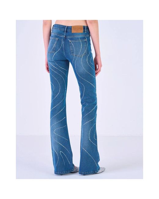 Silvian Heach Blue Flared jeans