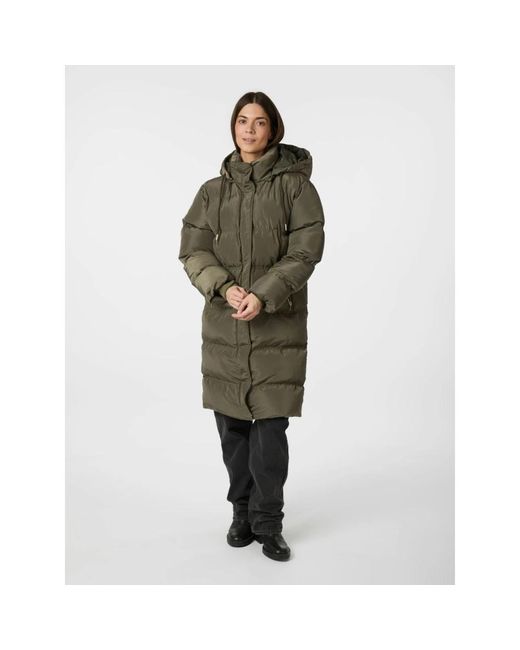 Neo Noir Jassen ,Groen ,Leer Lucette Puffer Jacket in het Green