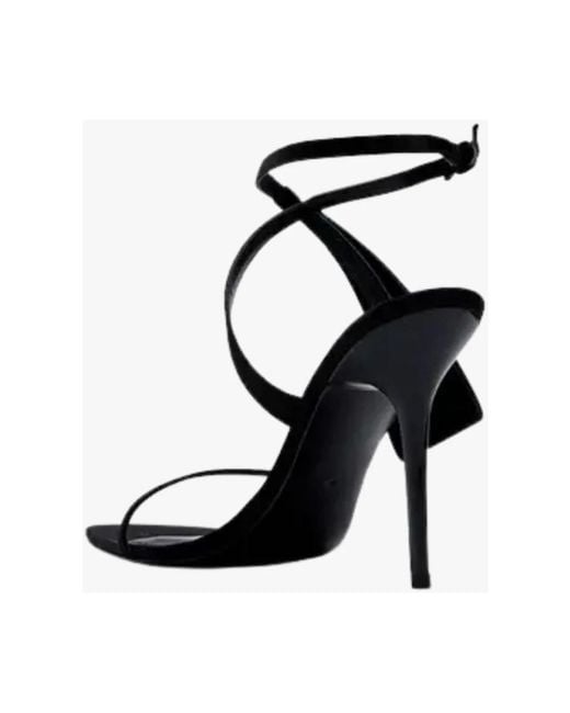 DUHA Black High Heel Sandals