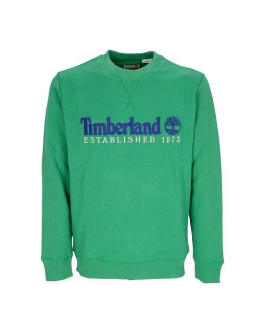 Timberland Green Crewneck Sweatshirt L/S Est 1973 Crewneck for men