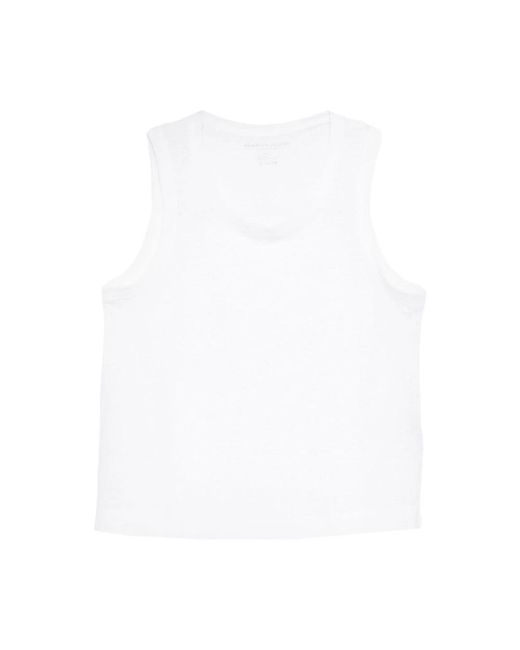Majestic Filatures White Sleeveless Tops