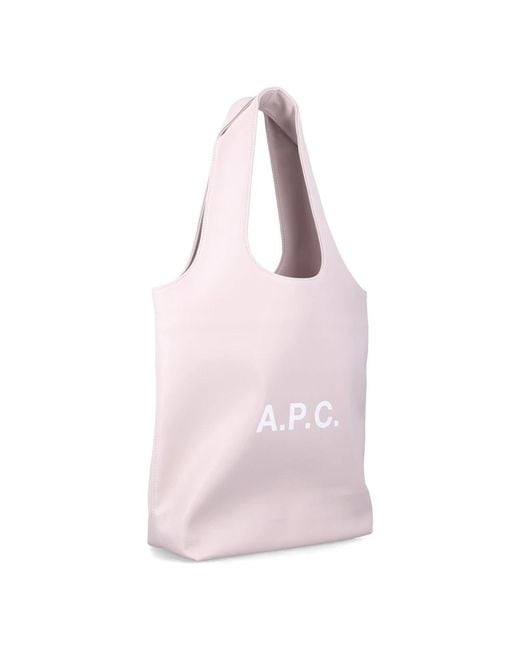 A.P.C. Pink Shopping Bags