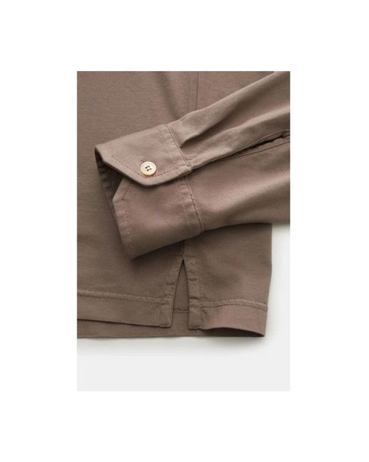 Fedeli Brown Polo Shirts for men