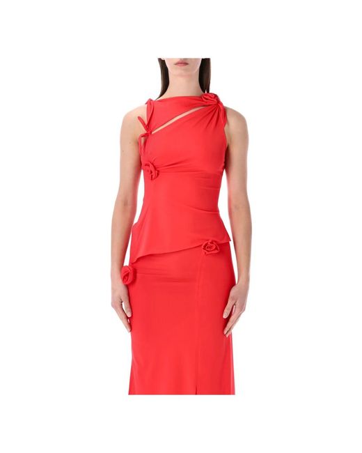 Coperni Red Sleeveless Tops