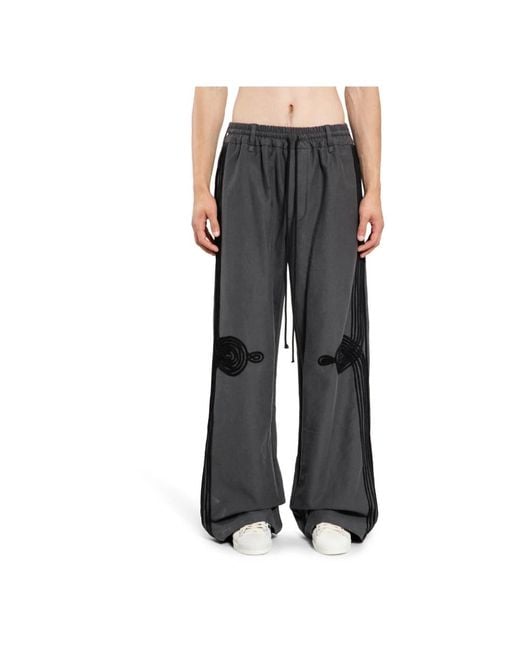 Song For The Mute Gray Wide Trousers for men