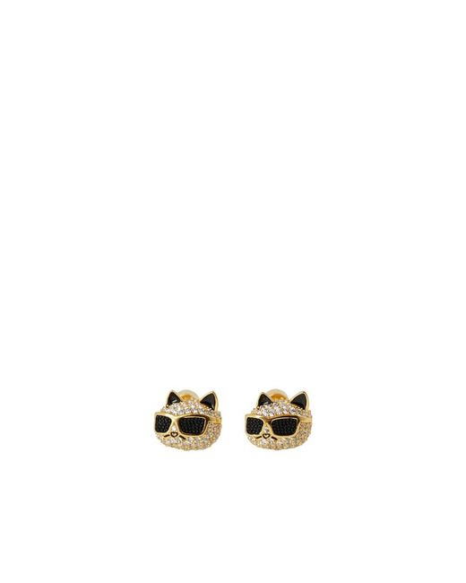 Karl Lagerfeld Metallic Earrings