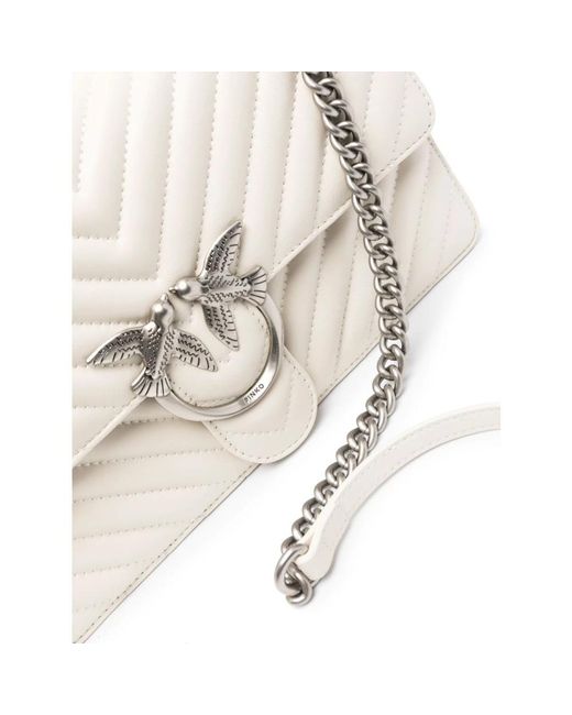 Pinko White Cross Body Bags