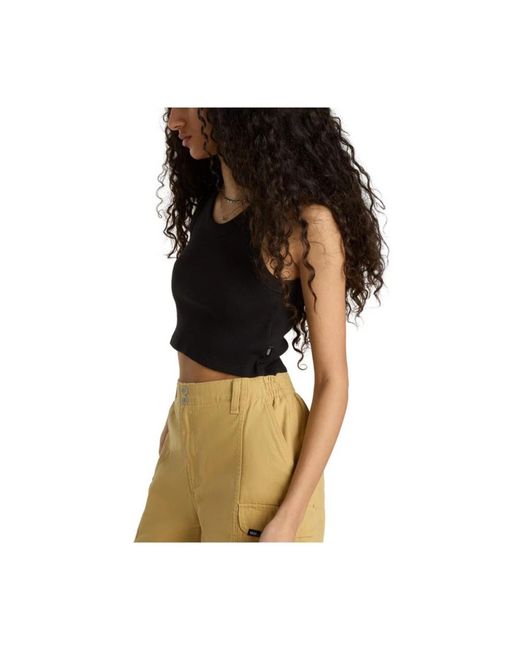 Vans Tops ,Zwart ,Zomer Rib Tank Top in het Black
