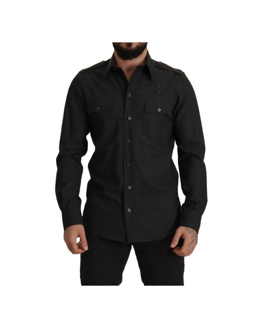 Casual Shirts Dolce & Gabbana pour homme en coloris Black
