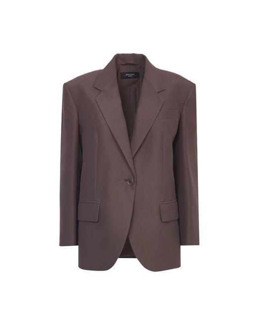Weekend by Maxmara Brown Brauner Oversize-Blazer Mit Revers