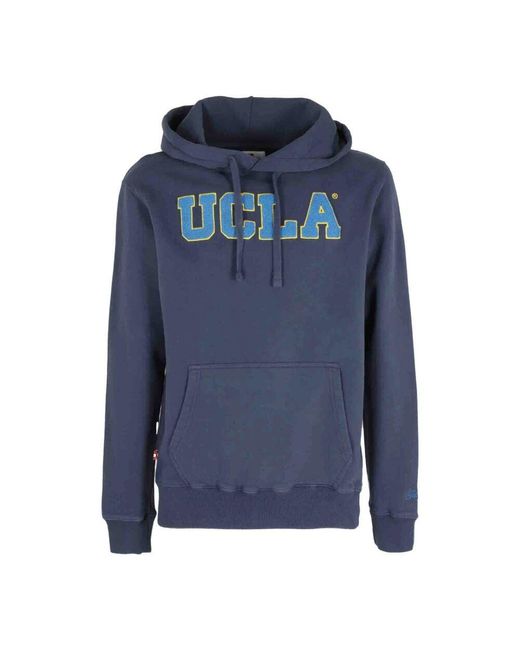 Mc2 Saint Barth Gemütlicher kapuzen-fleecepullover in Blue für Herren