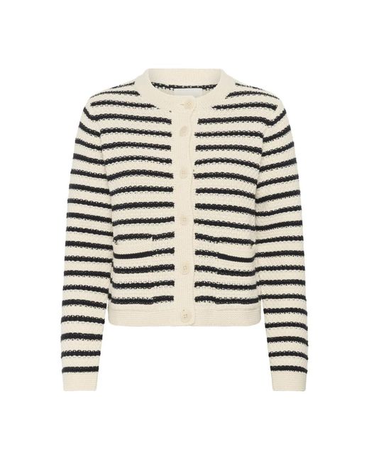 Part Two Cardigan in het Black