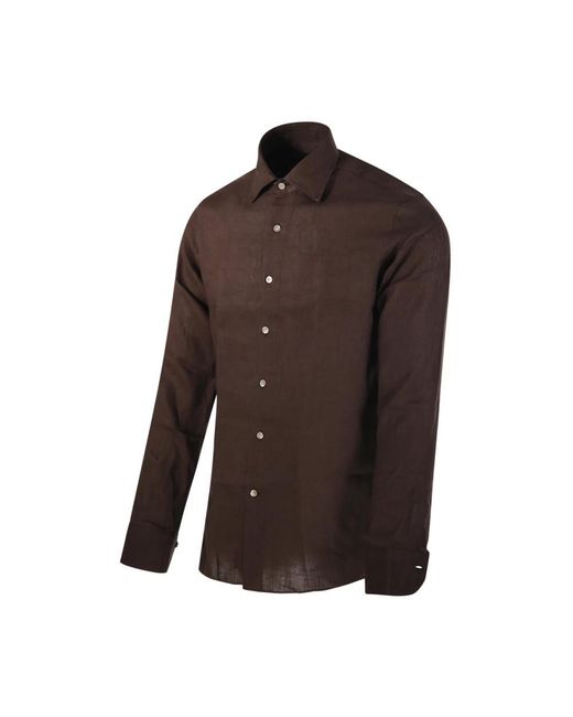 Borriello Brown Casual Shirts for men