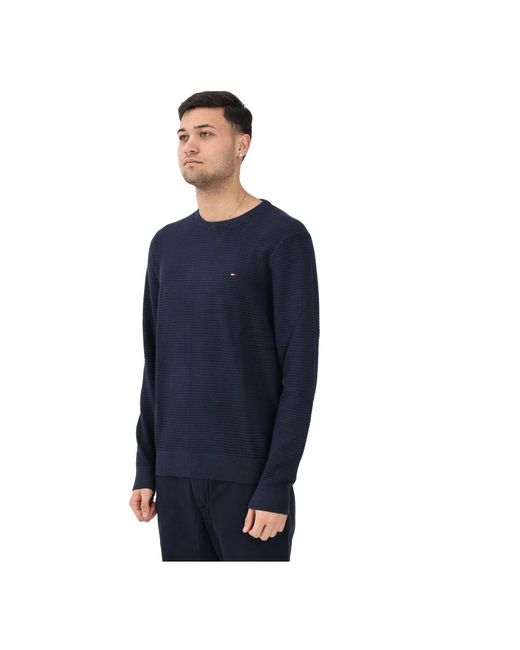 Tommy Hilfiger Blue Round-Neck Knitwear for men