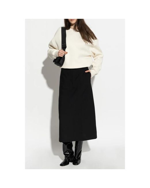 AMI Hoodies & Sweatvesten ,Katoen Logo Sweatshirt in het White