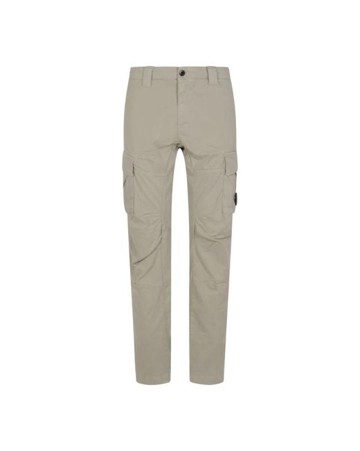 Slim-Fit Trousers C P Company pour homme en coloris Gray