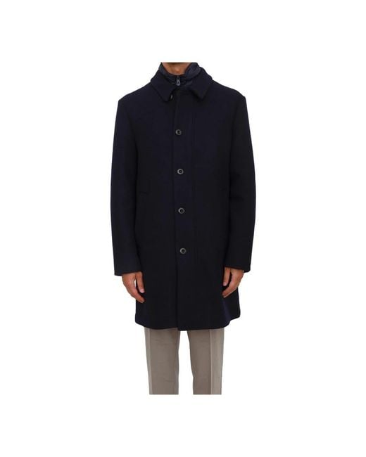 Peuterey Single-Breasted Coats in het Blue voor heren