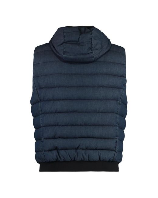 Moorer Vests in het Blue voor heren