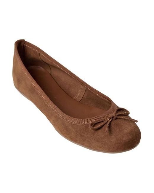 Sofie Schnoor Tan Ballerina Met Strikdetail in het Brown