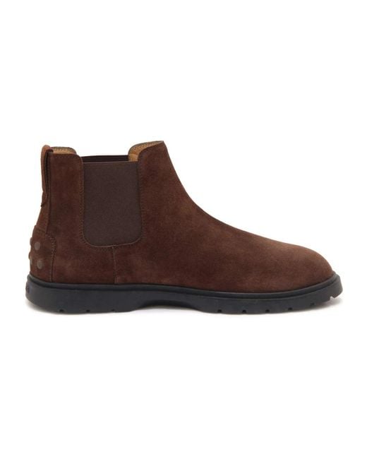 Tod's Brown Chelsea Boots for men