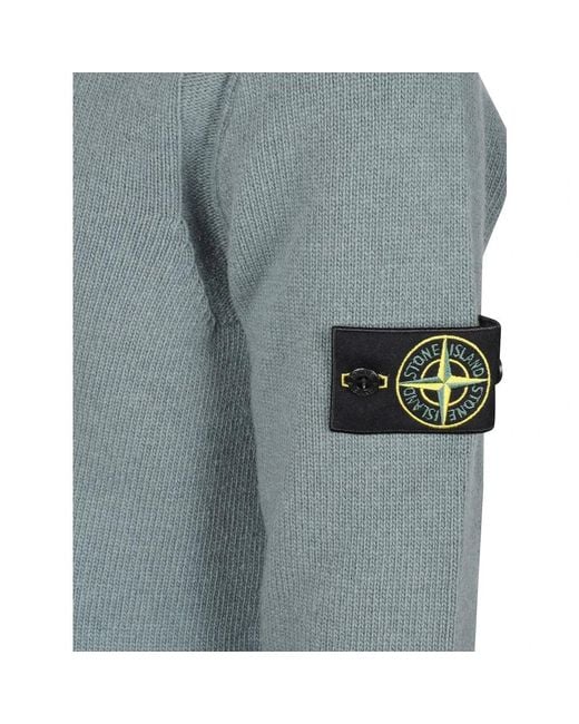 Stone Island Gray Round-Neck Knitwear for men