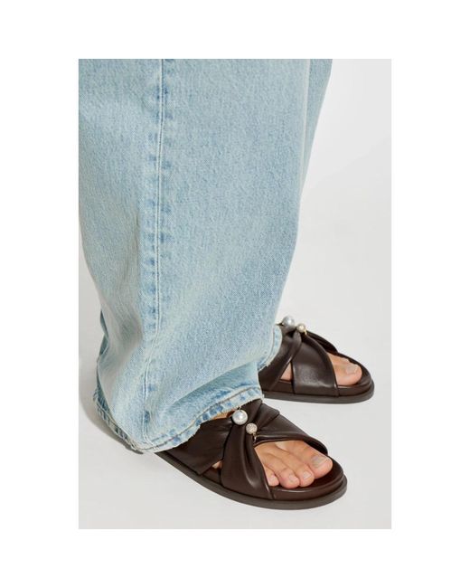 Jimmy Choo Brown Sliders