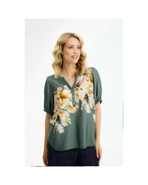iN FRONT Blouse in het Green