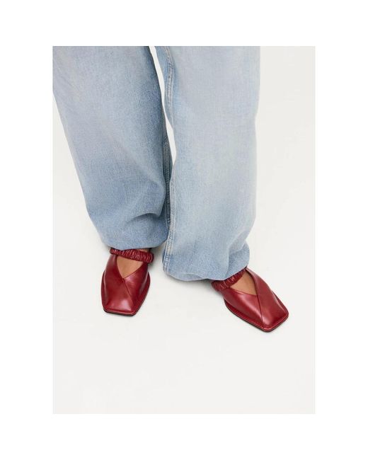 Alohas Red Ballerinas