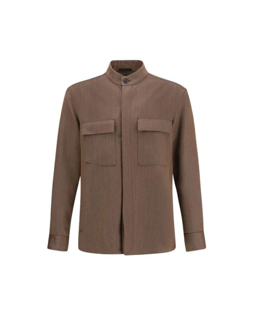Light Jackets Zegna de hombre de color Brown
