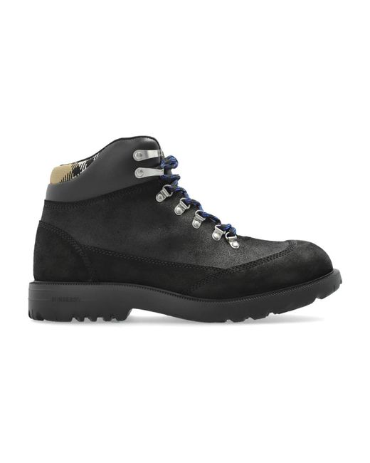 Burberry Black Lace-Up Boots for men
