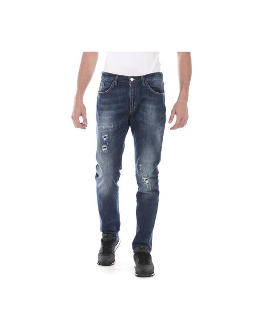Daniele Alessandrini Blue Slim Fit Jeans for men