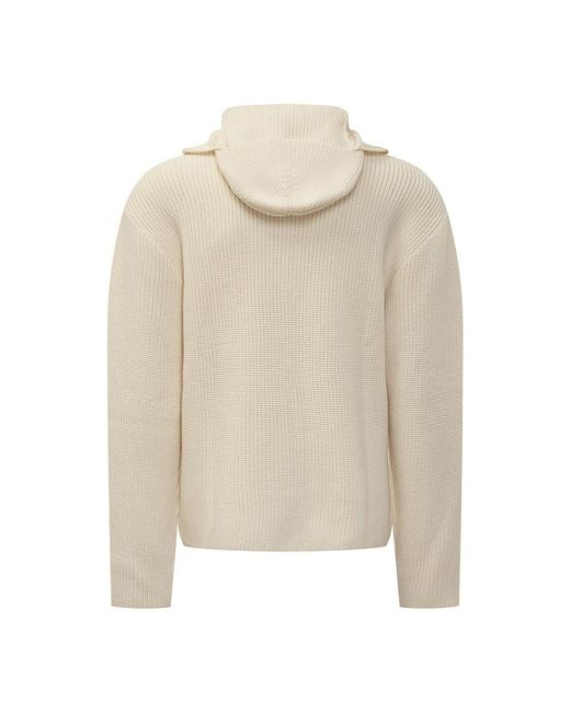 Courreges Natural Round-Neck Knitwear for men