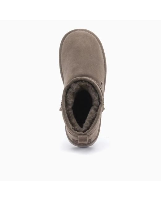 Warmbat Gray Durack Suede Moss Hausschuhe