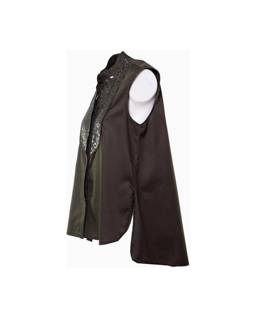 High Overhemden ,Groen ,Katoen Top S50188 in het Black