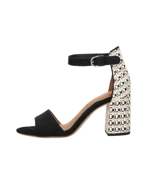 Tamaris Black High Heel Sandals