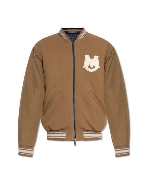 Moncler Jassen ,Bruin ,Katoen Omkeerbare Donsjas in het Brown voor heren