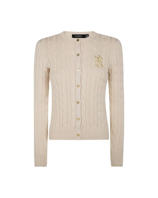 Ralph Lauren Truien & Vesten ,Katoen Ralhan Long Sleeve Cardigan in het Natural