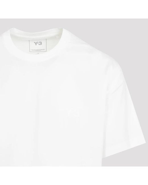 T-Shirt di Y-3 in White da Uomo