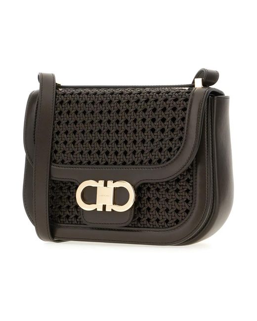 Ferragamo Black Cross Body Bags
