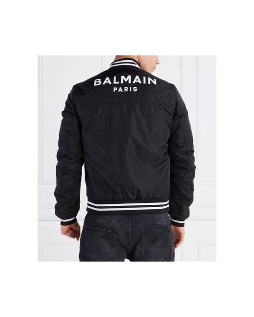 Balmain Black Bomber Jackets for men