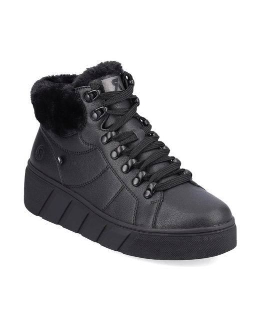 Rieker Black Winter Boots