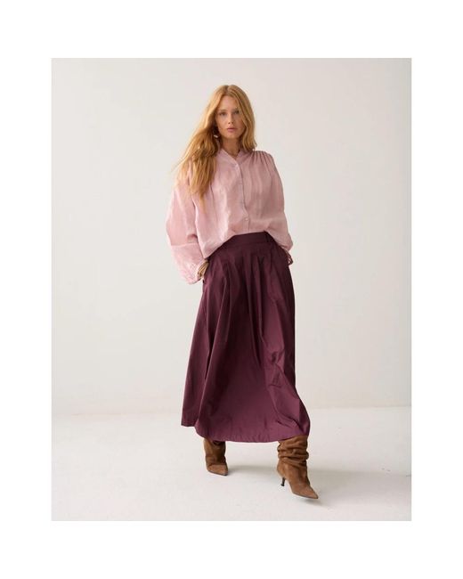 Maxi Skirts Summum de color Purple