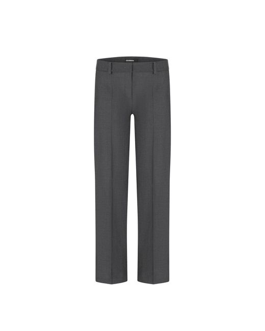 Cambio Gray Straight Trousers