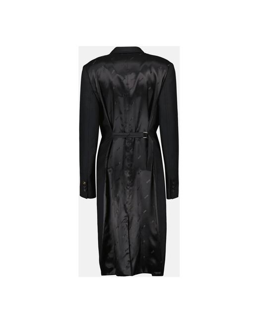 Moschino Black Belted Coats