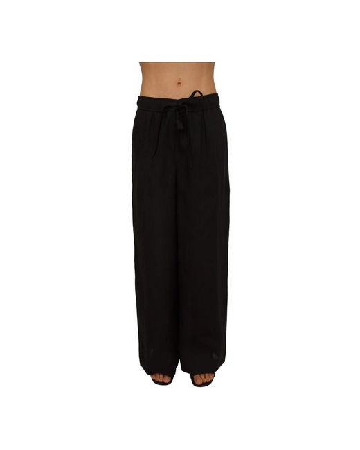 Marella Black Wide Trousers