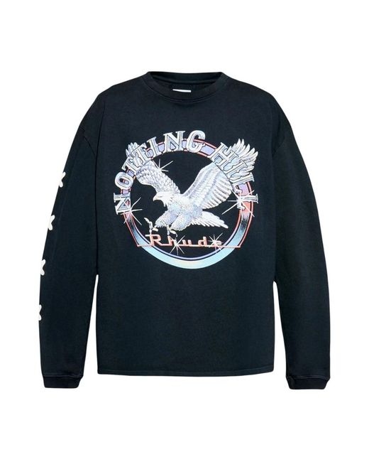 Rhude Blue Long Sleeve Tops for men